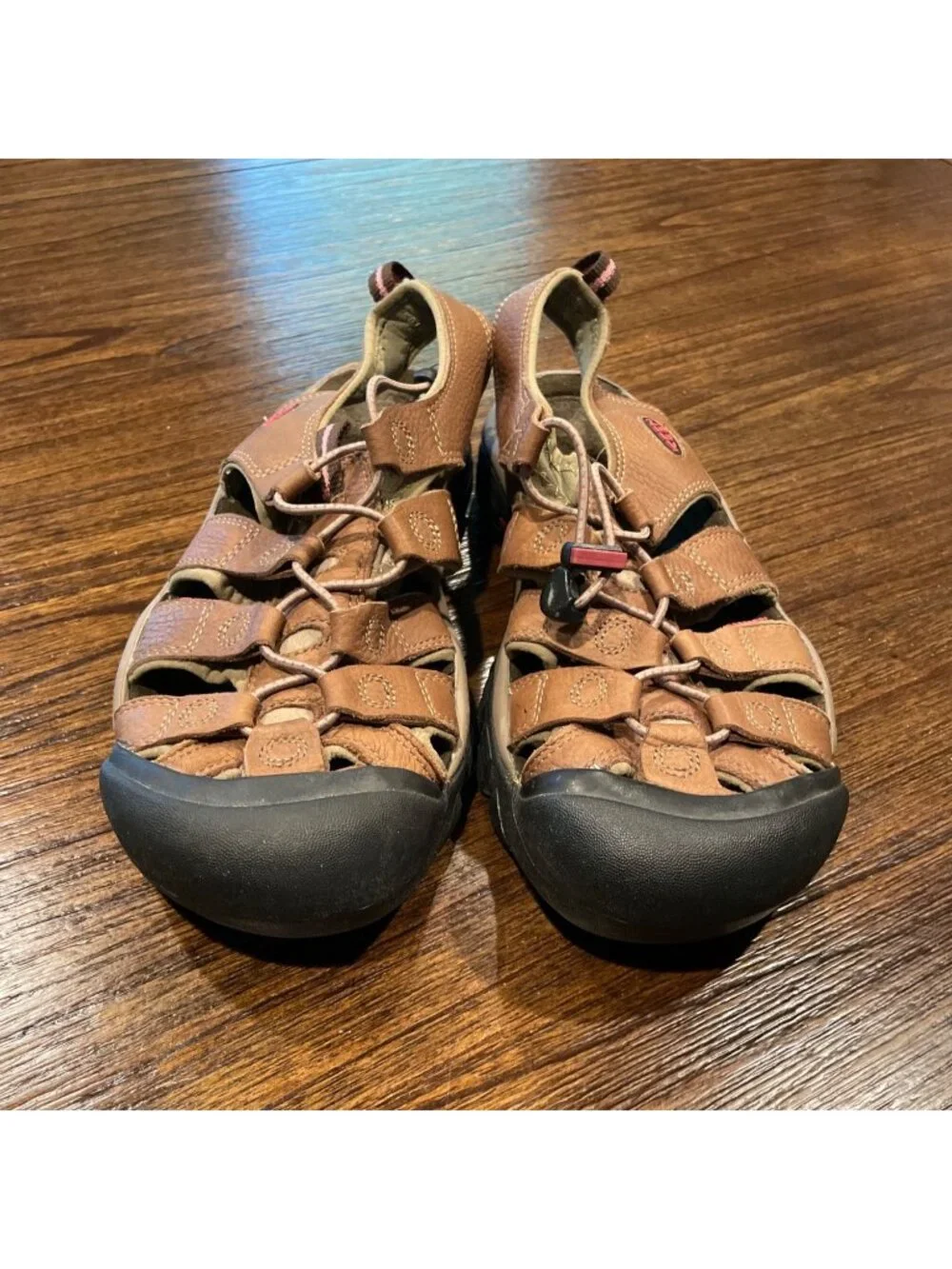 KEEN Newport Hiking Sandals Women's Sz 11 Brown Pink Gorpcore Outdoor Waterproof
